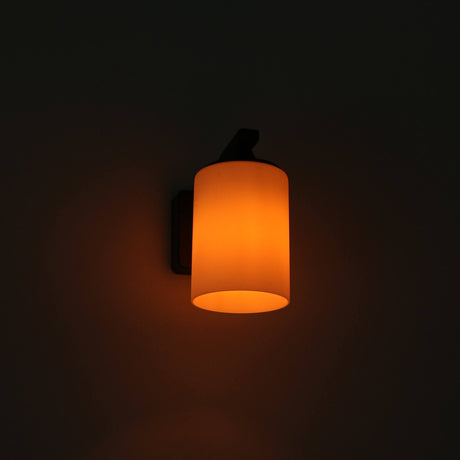 LED's Light LED Wandlamp Milky met E27 fitting - IP44 - Model Noto - Antraciet