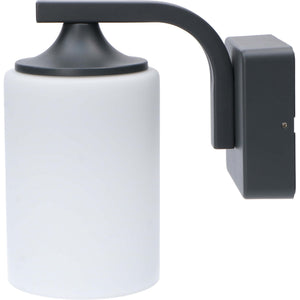 LED's Light LED-Wandleuchte Milky mit E27-Fassung - IP44 - Modell Noto - Anthrazit