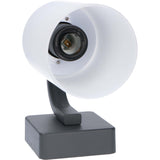 LED's Light LED Wandlamp Milky met E27 fitting - IP44 - Model Noto - Antraciet