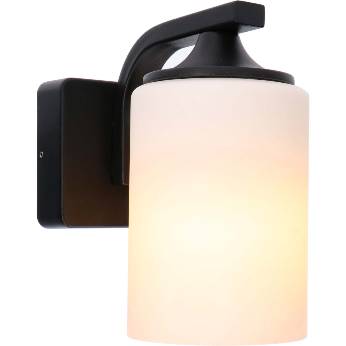 LED's Light LED Wandlamp Milky met E27 fitting - IP44 - Model Noto - Antraciet
