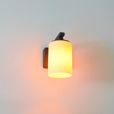 LED's Light LED Wall Lamp Milky with E27 fitting - IP44 - Model Noto - Anthracite