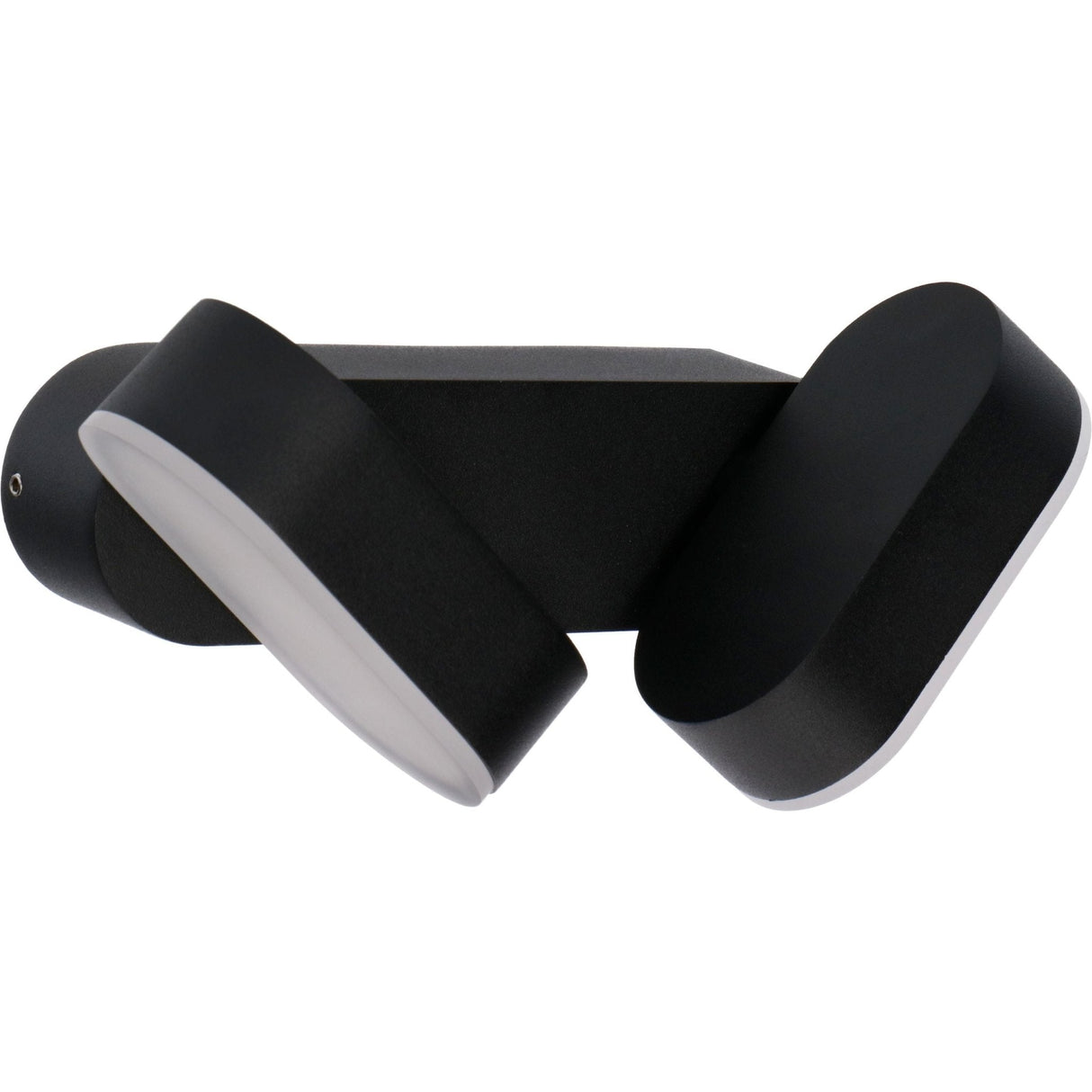 LED's Light Doppelte LED-Außenleuchte - Modell Rieti - Warmweiß - IP44 wasserdicht - Schwarz