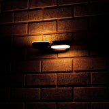 LED's Light Doppelte LED-Außenleuchte - Modell Rieti - Warmweiß - IP44 wasserdicht - Schwarz