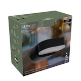 LED's Light LED-Außenleuchte - Modell Rieti - Warmweiß - IP44 wasserdicht - Schwarz