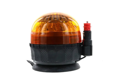 LED zwaailamp amber 12v 24v met stevige zuignap voor voertuigen en werkgebieden
