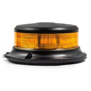 LED-Rundumleuchte gelb mit klarer Linse | 12-24 V | Magnet | R65 |