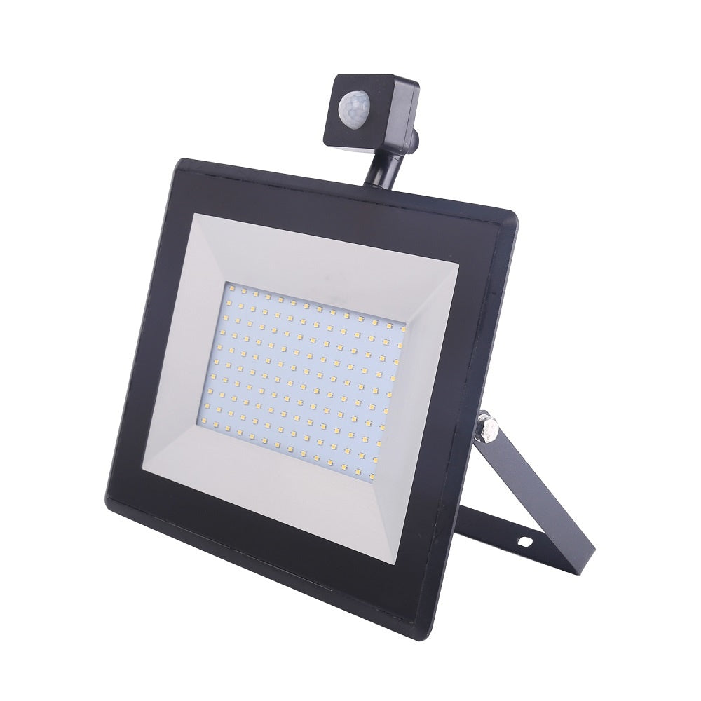 LED buitenlamp | 100W=1000W LED schijnwerper | IR sensor | koelwit 4000K | waterdicht IP65