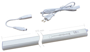 LEDbar 230V AC | 8W=80W | daglichtwit 6500K | stekker 150cm - 573mm - LEDPLANET.NL