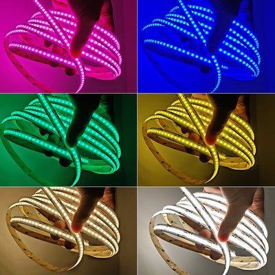 COB-LED-Streifen - RGB+CCT - 24V - Farbübersicht RGB und Weiß