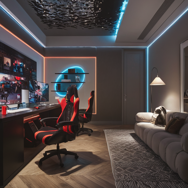 Striscia LED COB - RGB+CCT - 24V - uso come illuminazione a soffitto