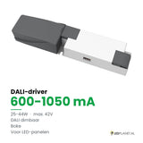 Dimbare LED-driver DALI - 25-44W - 600-1050 mA instelbaar - max. 42V - Boke - zonder aansluitkast