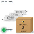 Doos met 3 stuks Dimbare LED-driver 0-10V - 24W - 560 mA - DC 27-42V