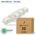 Doos met 10 stuks Dimbare LED-driver DALI - 40-44W - 900-1050 mA instelbaar - max. 42V - Philips Xitanium
