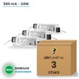 Doos met 3 stuks Dimbare LED-driver Triac - 24W - 560 mA - DC 27-42V