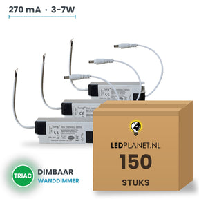 Doos met 150 stuks Dimbare LED-driver Triac - 3-7W - 270 mA - DC 8-23V