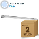 Karton mit 2 LED Feuchtraumleuchten Tri-Proof 600mm Tageslichtweiß 6000K