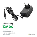 LED Driver 12V DC - 24W - 2A - Stekkervoeding EU - IP41