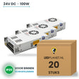 Doos met 20 stuks LED Driver 24V DC - 100W - 4,17A - IP20 - metalen behuizing