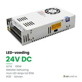LED Driver 24V DC - 100W - 4,17A - IP20 - metalen behuizing