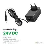 LED Driver 24V DC - 12W - 0,5A - Stekkervoeding EU - IP41