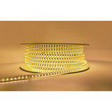 LED lichtslang 230V warmwit 3000K aan, detail