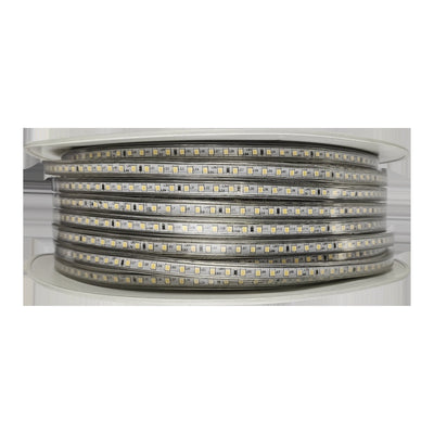 Detail van de SMD2835 LEDs op de 230V lichtslang