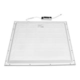 LED paneel 60x60, 28W, UGR<19, achterzijde met externe driver en aansluitkabel