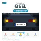 Lichtkleur geel: zo ziet het licht eruit aan de achterkant van de auto