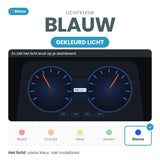 Lichtkleur blauw: zo ziet het licht eruit op het dashboard