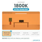 Lichtkleur 1800K - extra warm wit
