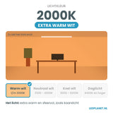 Lichtkleur 2000K - extra warm wit