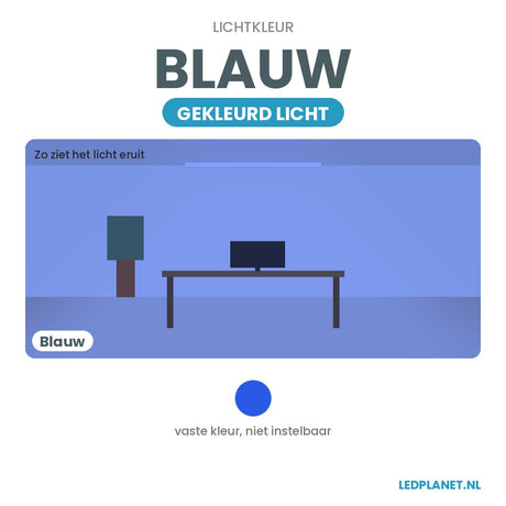Lichtkleur blauw - gekleurd licht