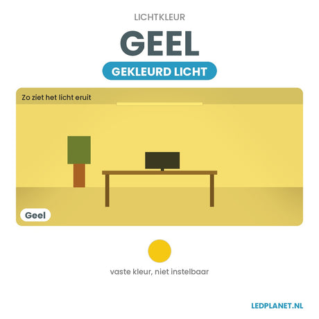 Lichtkleur geel - gekleurd licht