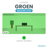 Lichtkleur groen - gekleurd licht