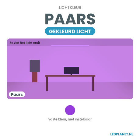 Lichtkleur paars - gekleurd licht