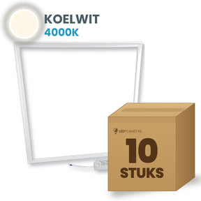 Doos met 10 stuks LED lijstpaneel 36W koelwit 4000K