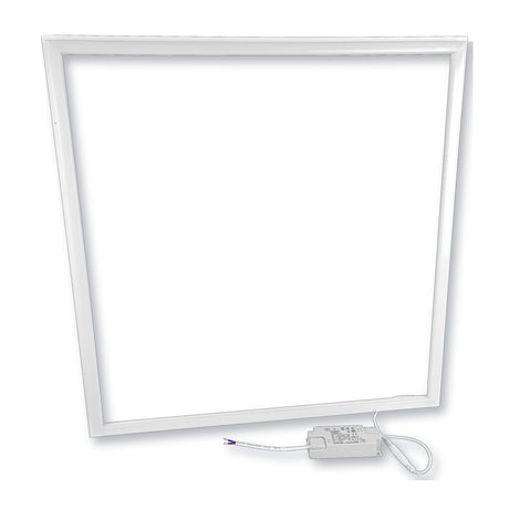 LED lijstpaneel 36W met wit aluminium frame en externe driver