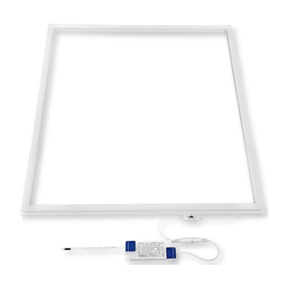 Dalle LED cadre 36W 3CCT avec cadre blanc et driver avec sélecteur de couleur de lumière