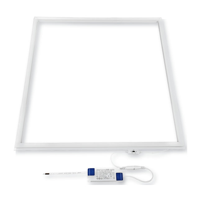 LED lijstpaneel 36W 3CCT met wit frame en driver met lichtkleurschakelaar