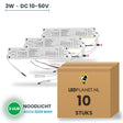 Doos met 10 stuks Noodstroommodule voor LED-paneel - 3W - 3 uur noodverlichting - DC 10-50V - accu 2200 mAh