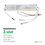 Noodstroommodule voor LED-paneel - 3W - 3 uur noodverlichting - DC 10-50V - accu 2200 mAh
