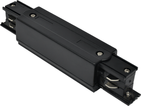 Rechte I-verbinder - 3-fase rail - Zwart - productfoto