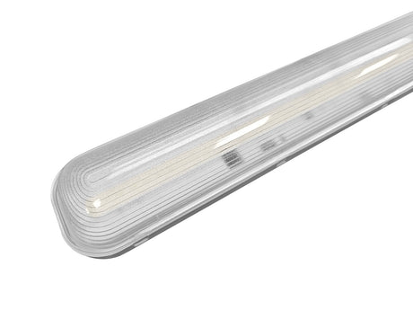 Plafoniera LED stagna Tri-Proof 1200mm 25W - copertura prismatica in dettaglio