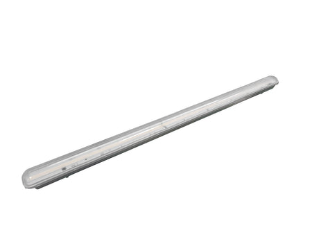 Plafoniera LED stagna Tri-Proof 1200mm 25W - plafoniera inclinata vista di fronte