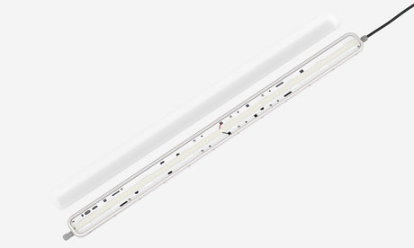 LED tri-proof armatuur 1200mm 36W - geopend armatuur van bovenaf
