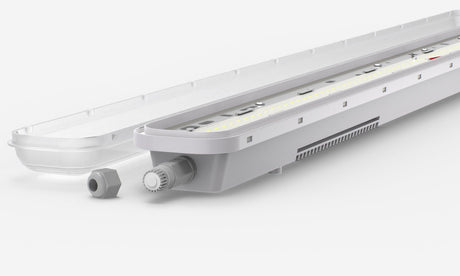 LED tri-proof armatuur 1200mm 36W - geopend armatuur met LED-module