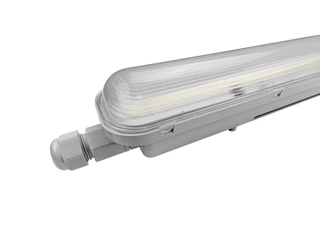 Plafoniera LED stagna Tri-Proof 1200mm 36W - testata con pressacavo