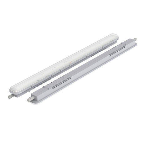 Plafoniera LED stagna Tri-Proof 1200mm 36W - corpo e base di montaggio affiancati
