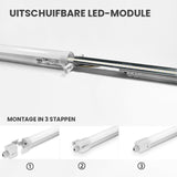 LED Feuchtraumleuchte Tri-Proof 1200mm 36W - ausziehbares LED-Modul und Montage in 3 Schritten