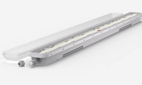 LED tri-proof armatuur 1500mm 50W - armatuur met open deksel en LED-module